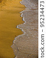 close-up a sea beach, Azov sea, Ukraine 95234473