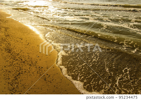 close-up a sea beach, Azov sea, Ukraine close-up a sea beach, Azov sea, Ukraine 95234475
