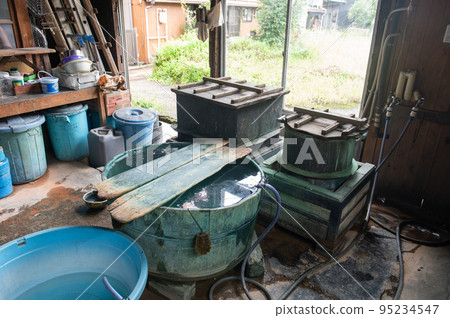 Scenery of the workshop copperware production 95234547