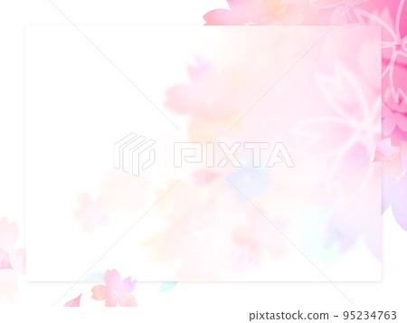 Cherry blossom frame Cherry blossom frame 95234763
