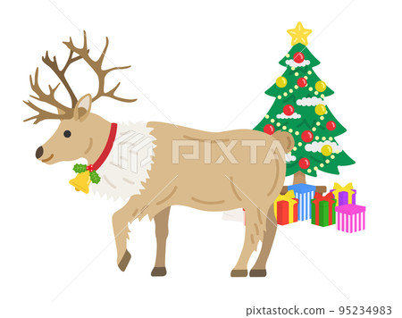Christmas reindeer illustration Christmas reindeer illustration 95234983