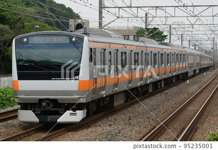 E233 series 0 series Chuo line green car built-in test run Tokaido family Mutsu line 95235001