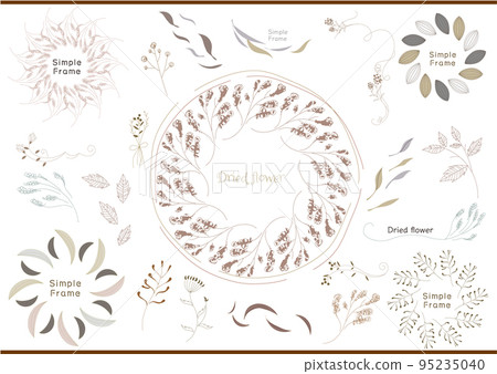 Fashionable dried flower frame set 95235040