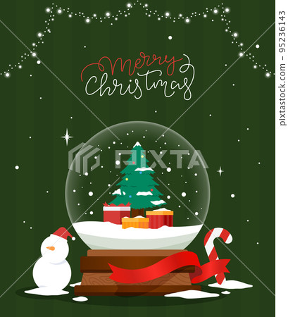 Year-end New Year greeting card illustration 04 95236143
