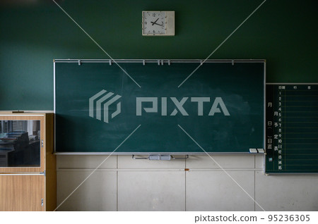Classroom blackboard scenery Classroom blackboard scenery 95236305