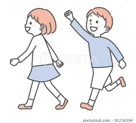 Walking Child 95236394