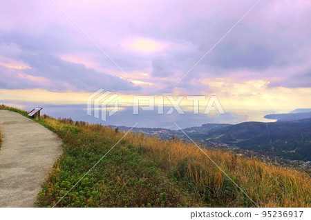 View of the summit of Mt. Omuro Autumn scenery 95236917