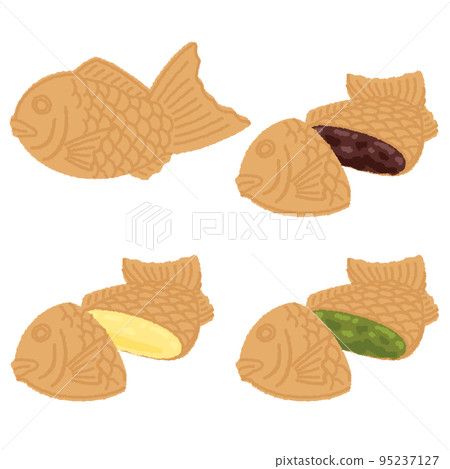 Illustration of taiyaki Illustration of taiyaki 95237127