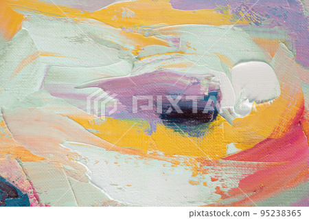 Contemporary art. Abstract art background. Multicolored bright texture. Fragment of artwork. Inspired by the sky, as well as steam and smoke. Contemporary art. Abstract art background. Multicolored bright texture. Fragment of artwork. Inspired by the sky, as well as steam and smoke. 95238365