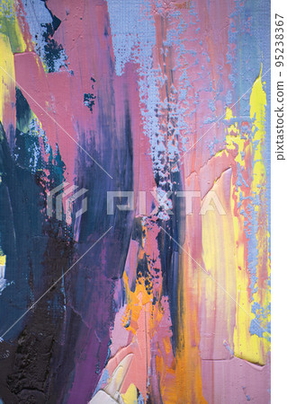An unusual technique was created using a palette knife and a brush. Abstraction will fit perfectly into modern interior. An unusual technique was created using a palette knife and a brush. Abstraction will fit perfectly into modern interior. 95238367