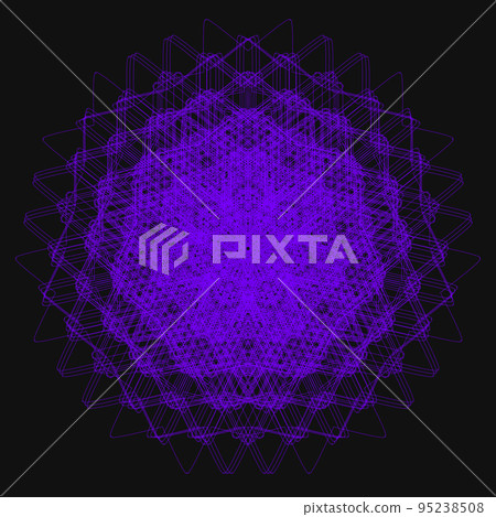 Geometric pattern Fractal pattern Mandala Colorful icon Profile picture 95238508