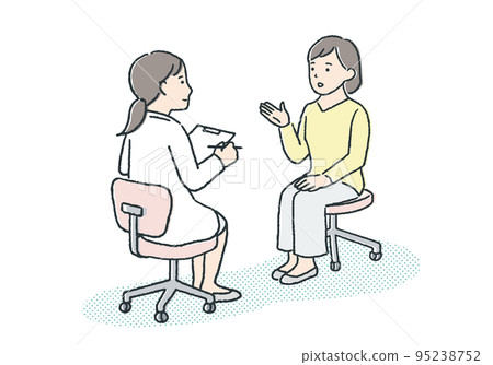 Young woman visiting a hospital 95238752
