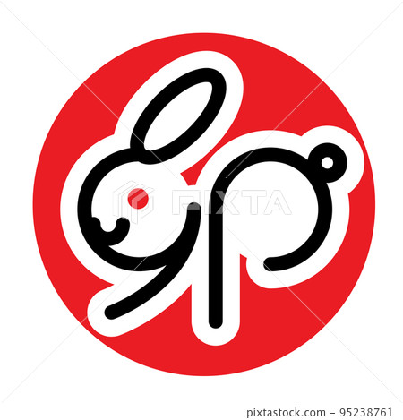 Year of the Rabbit Rabbit Logo 2023 95238761