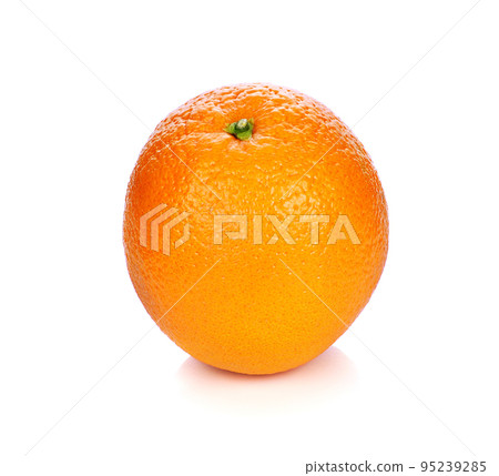 Ripe orange isolated on white background Ripe orange isolated on white background 95239285