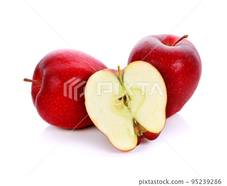 red apple isolated on white background red apple isolated on white background 95239286