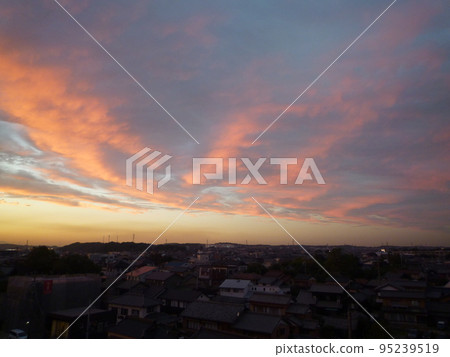 Evening view of Otogawa, Handa City 95239519