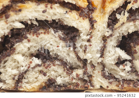 The texture of poppy seed strudel The texture of poppy seed strudel 95241632