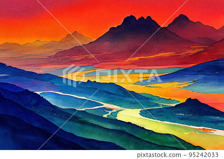 Himalayas. Himalaya Mountains of Nepal, snow covered high peaks and lake not far from Everest. Himalayas. Himalaya Mountains of Nepal, snow covered high peaks and lake not far from Everest. 95242033