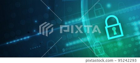 Cybersecurity and information or network protection. Future technology web services for business and internet project Cybersecurity and information or network protection. Future technology web services for business and internet project 95242293