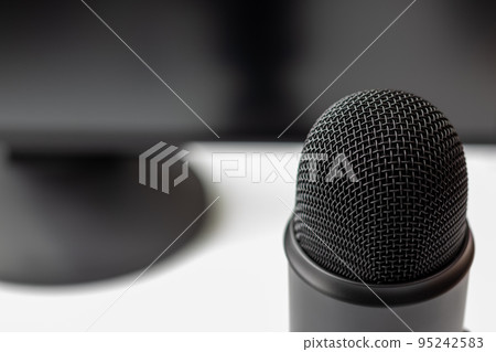 麥克風和電腦顯示器 95242583