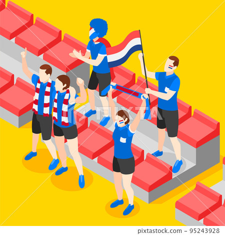 Sports Betting Isometric Background 95243928