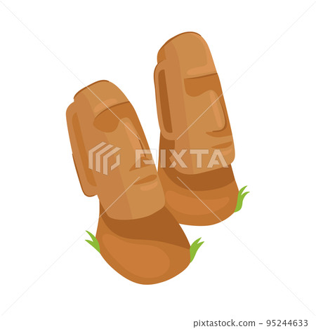 Isometric Moai Statues Isometric Moai Statues 95244633
