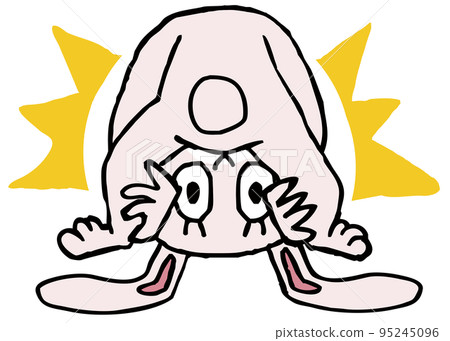 一隻兔子從褲襠裡探出頭來 95245096