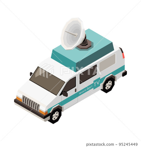 Isometric Broadcasting Van 95245449