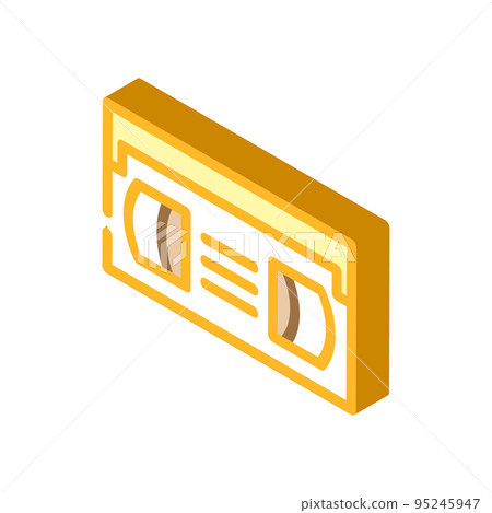 cassette video retro gadget isometric icon vector illustration cassette video retro gadget isometric icon vector illustration 95245947
