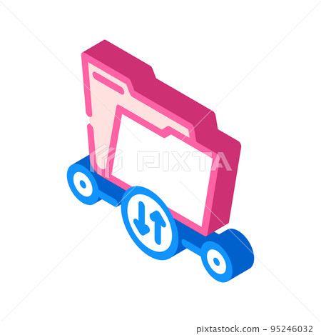 transfer folder isometric icon vector illustration transfer folder isometric icon vector illustration 95246032