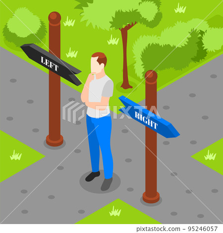 Decision Making Concept Isometric 95246057