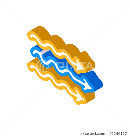 air flow isometric icon vector illustration 95246117