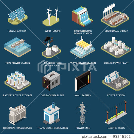 Green Energy Isometric Set 95246161