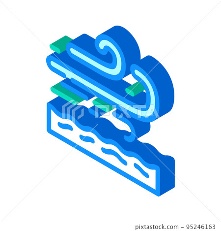 breeze air clean isometric icon vector illustration 95246163