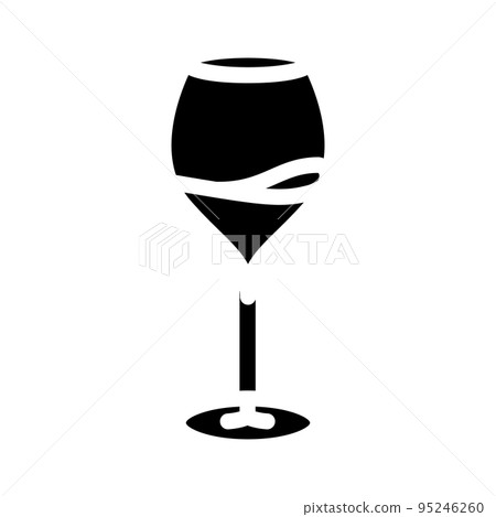 transparent wine glass glyph icon vector illustration transparent wine glass glyph icon vector illustration 95246260