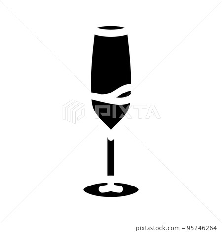 party wine glass glyph icon vector illustration 95246264