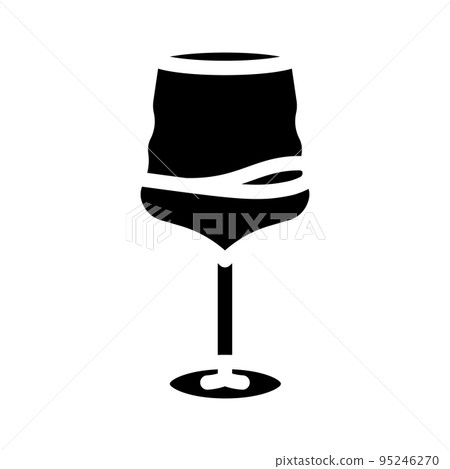 merlot wine glass glyph icon vector illustration merlot wine glass glyph icon vector illustration 95246270