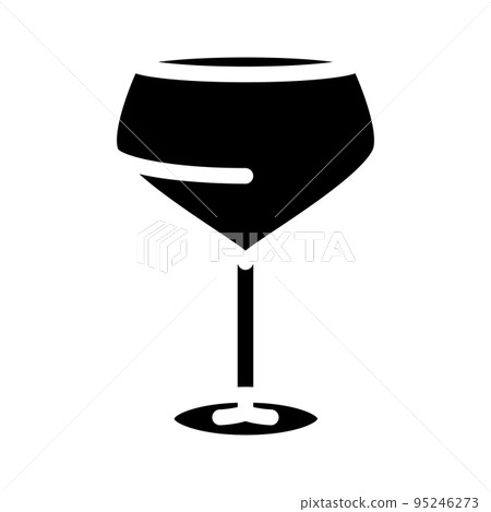 alcohol wine glass glyph icon vector illustration alcohol wine glass glyph icon vector illustration 95246273