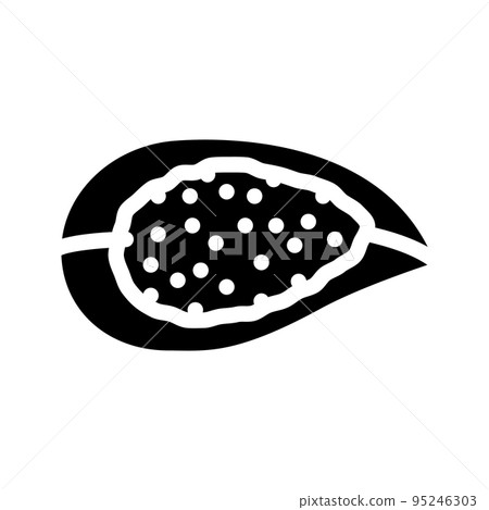 hawaiian salt glyph icon vector illustration 95246303