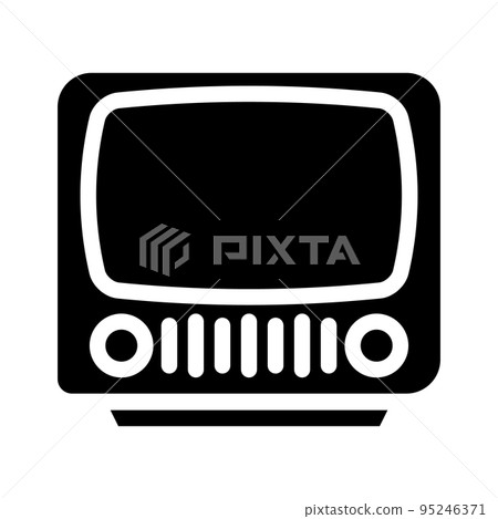television old gadget glyph icon vector illustration television old gadget glyph icon vector illustration 95246371