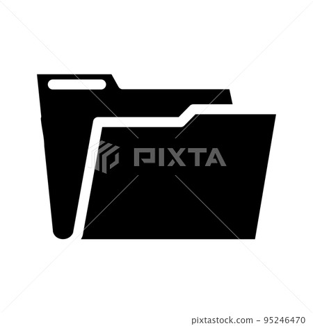 empty folder glyph icon vector illustration empty folder glyph icon vector illustration 95246470