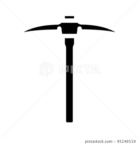 miner axe hatchet glyph icon vector illustration miner axe hatchet glyph icon vector illustration 95246519