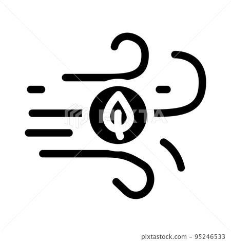 fresh air glyph icon vector illustration 95246533