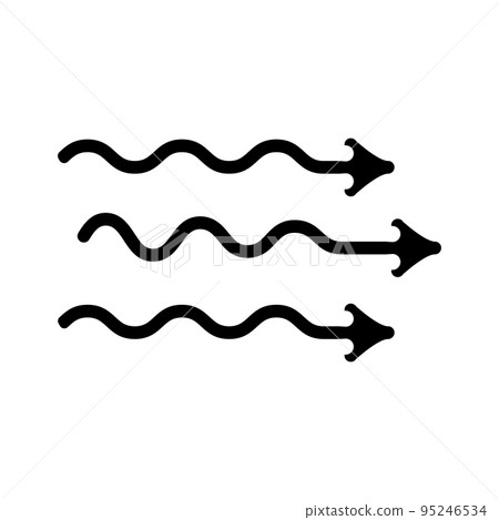 air flow glyph icon vector illustration 95246534