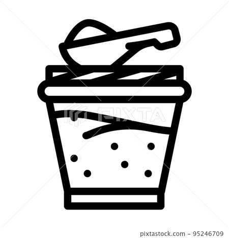 ghee milk product line icon vector illustration ghee milk product line icon vector illustration 95246709