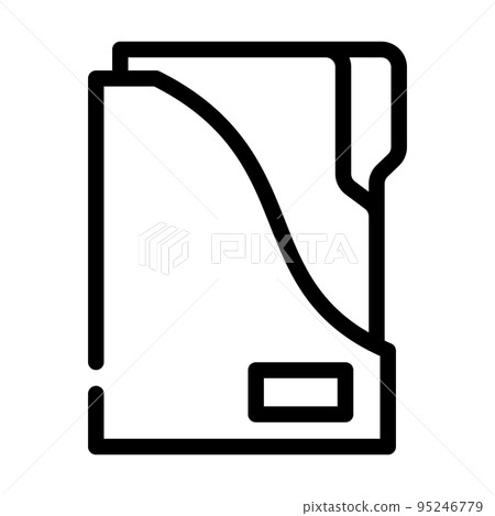 storage folder line icon vector illustration storage folder line icon vector illustration 95246779