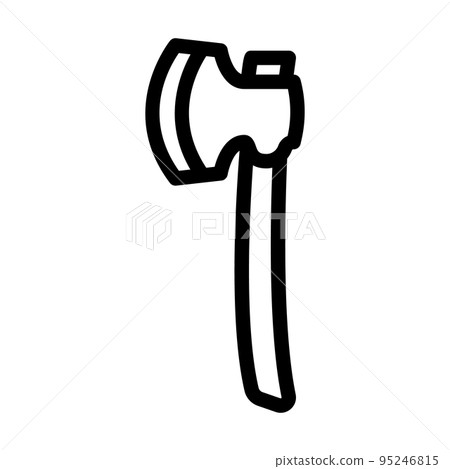 broad axe hatchet line icon vector illustration broad axe hatchet line icon vector illustration 95246815