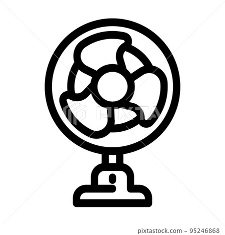 fan air clean line icon vector illustration 95246868