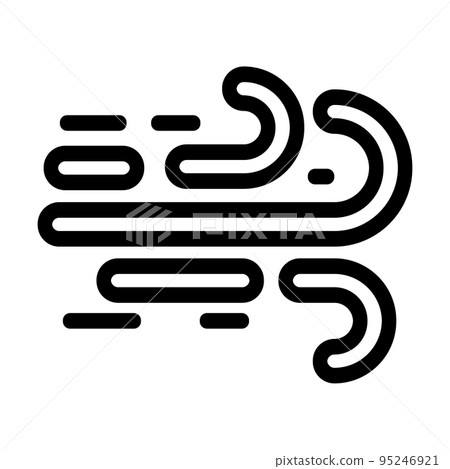 airflow air clean line icon vector illustration 95246921