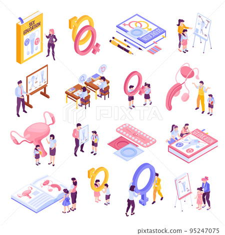 Isometric Sex Education Set Isometric Sex Education Set 95247075